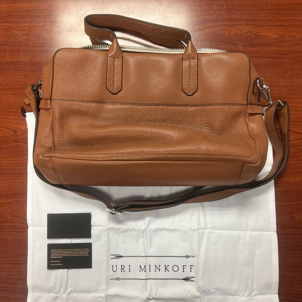 URI MINKOFF ARTHUR LEATHER BRIEFCASE